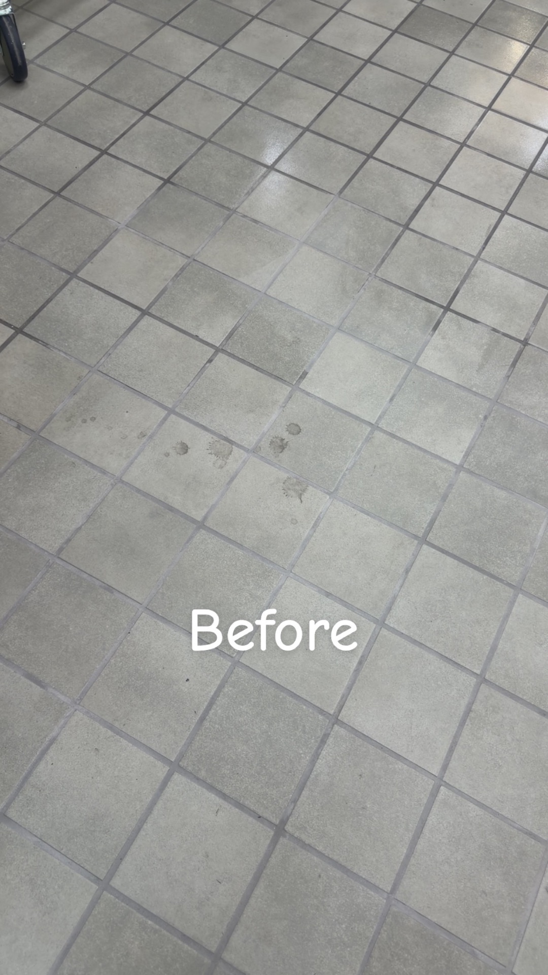 Tile & Grout Floor — Before by ICT Post Construction Cleaning in Wichita