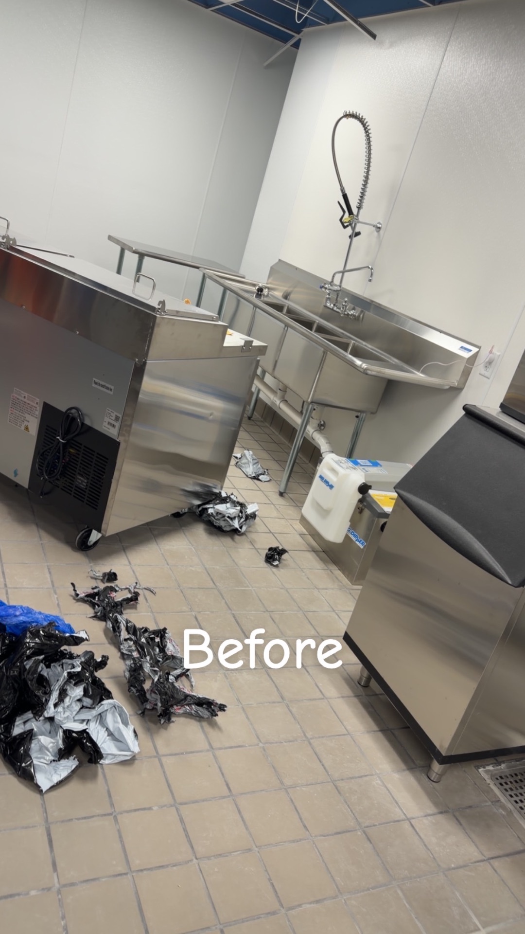Commercial Kitchen — before cleaning