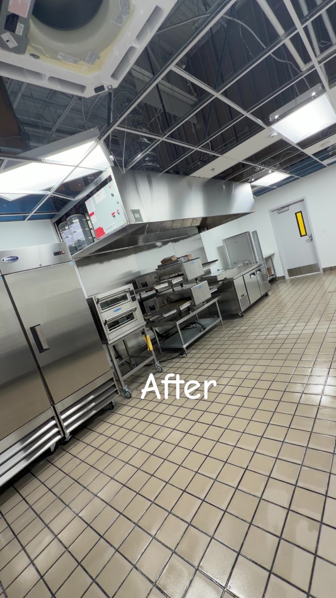 Commercial Kitchen — after cleaning by ICT Post Construction Cleaning in Wichita