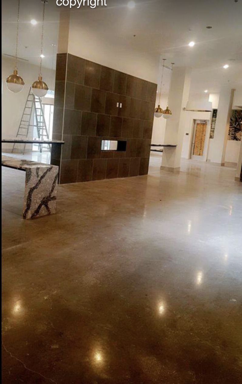 Polished Concrete Restoration by ICT Post Construction Cleaning in Wichita