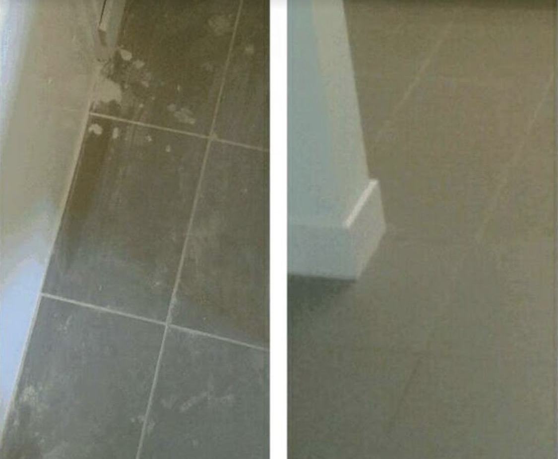 Tile & Grout Haze Removal by ICT Post Construction Cleaning in Wichita