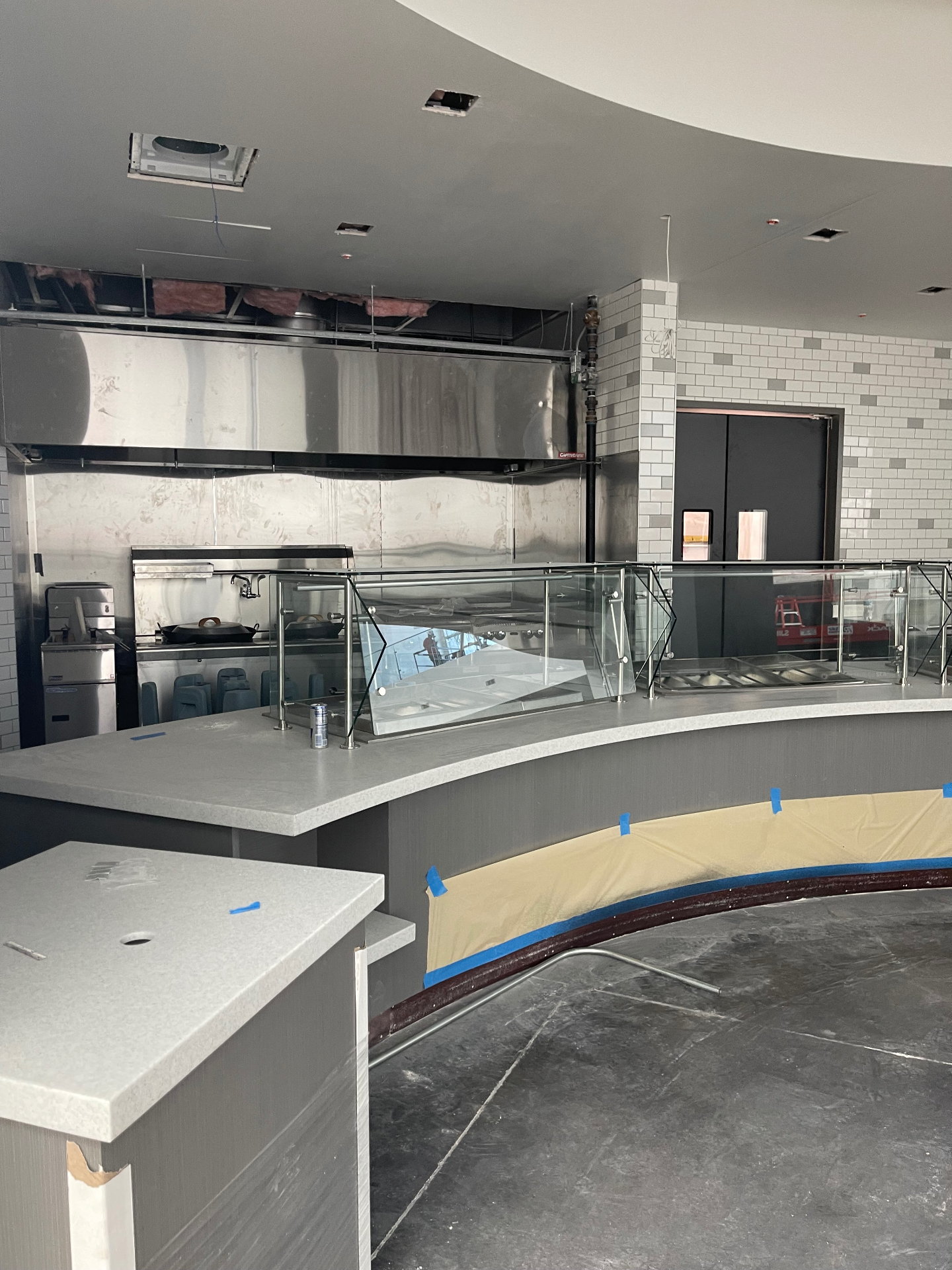 Kitchen Line & Serving Counter by ICT Post Construction Cleaning in Wichita